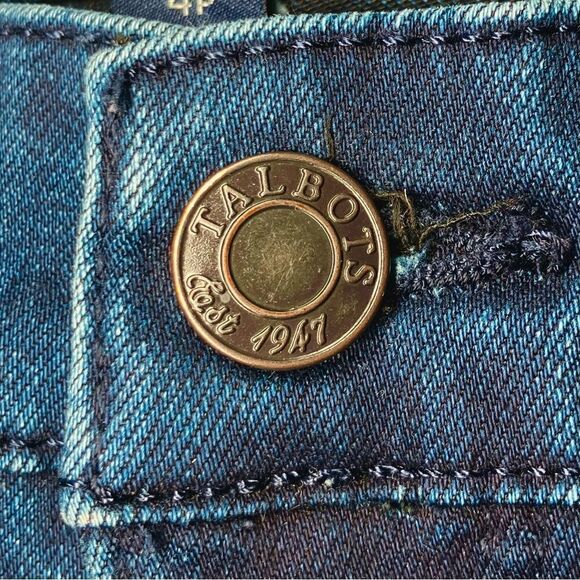 Talbots Simply Flattering Five Pocket Ankle Jeans in Dark Blue Wash Women’s 4P - Picture 4 of 9
